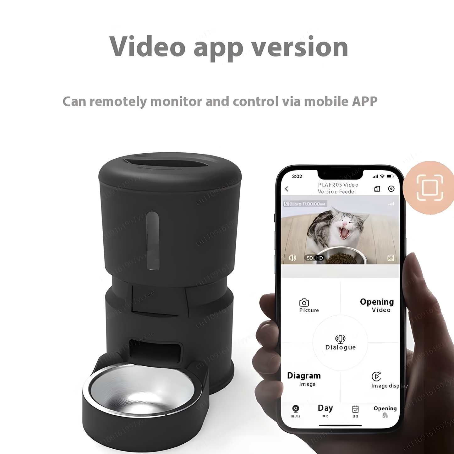Smarter 4L-Futterautomat für Haustiere