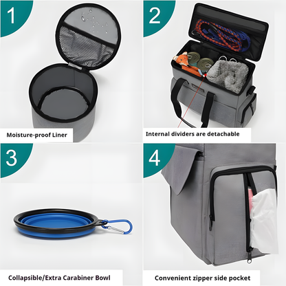 Haustier Reisetasche mit Napf